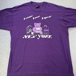 Vintage 1987 New York‎ Tee XL Single Stitch Fruit of the Loom BEST USA